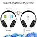 Bluetooth Headphones,Wireless Headphones Over Ear Headphones Bluetooth Headset Best Stereo Foldable Headphones with Microphone,Soft Memory Protein Earpads,40-Hour Play Time for PC/Cell Phones Blackthumb 4