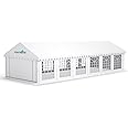 Vasttent 20'x40' Party Tent for Wedding Party, Outdoor Events, Camping - Heavy Duty Canopy Pavilion with 12 Removable Sidewalls, Zippered Doorway & Carry Bags - White