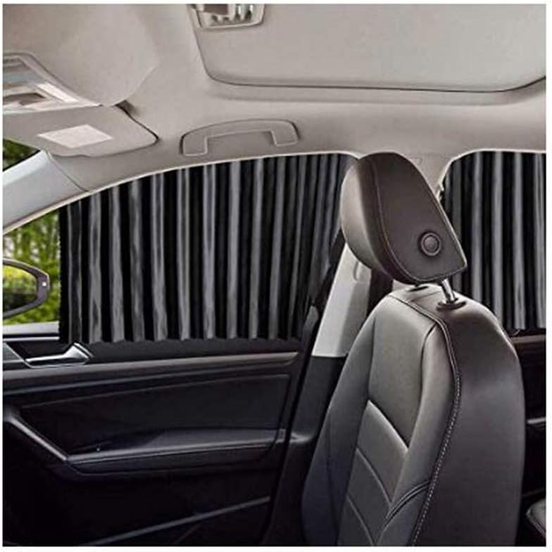 GCT Side Window Sunshades for Car - Baby Beige Sun Shades (4 Pcs) Magnetic Window Curtains Protects Your Baby And Older Kids From The Sun,Black