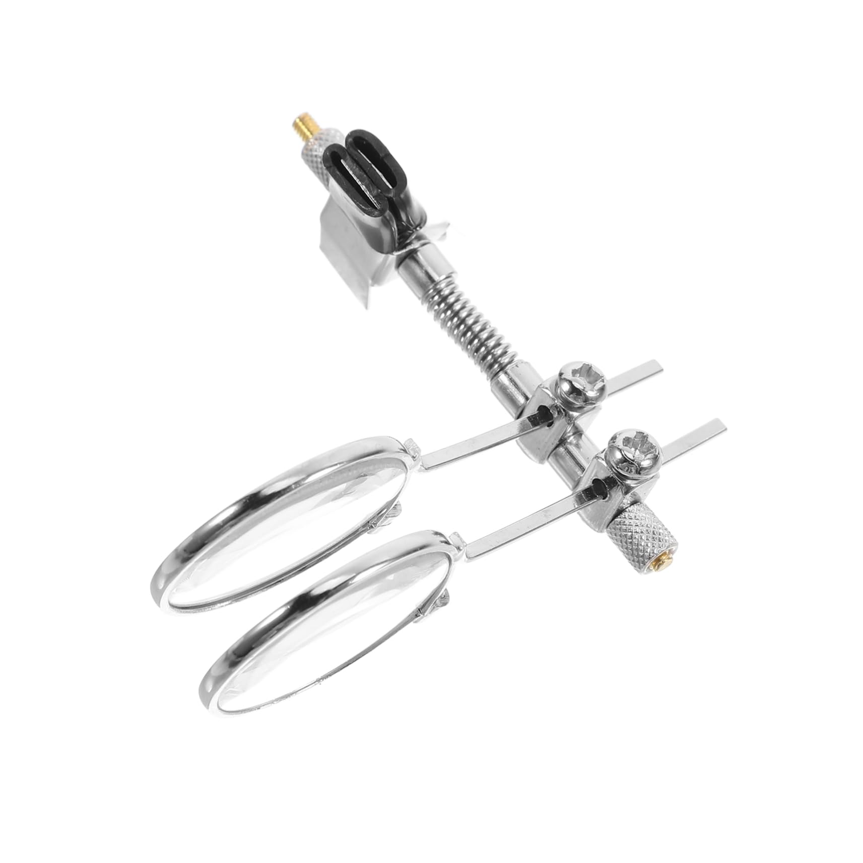 NUOBESTY Magnifying Glass Clip on to Eyeglass Frame 5X Magnifier Loupe with Double Lens for Watchmaker Jewelers Eyeglasses Repair