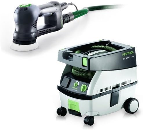 Festool PM571823 Rotex 3-1/2 in. Multi-Mode Sander with CT MINI 2.6 Gallon Mobile Dust Extractor