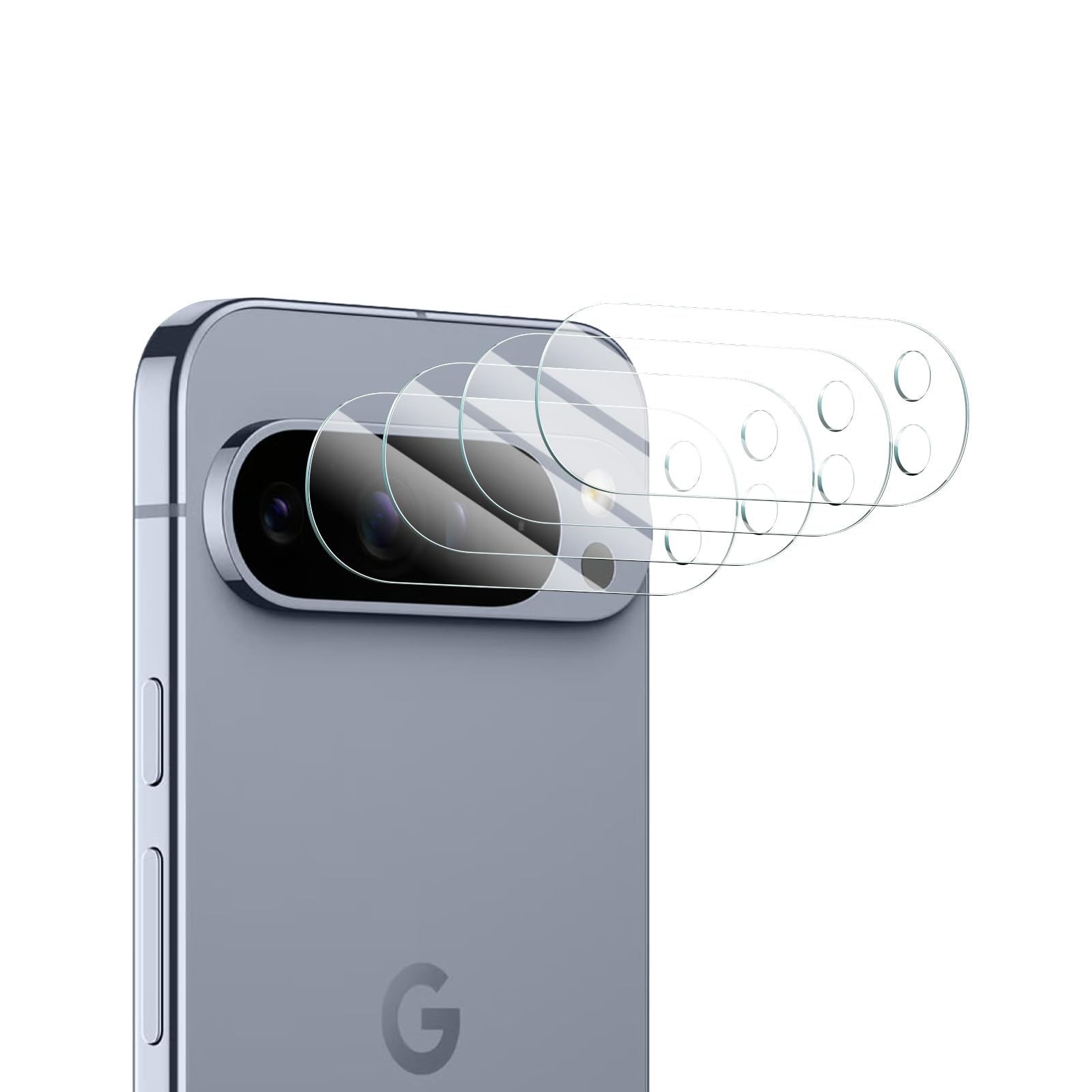 4-Pack Camera Lens Protector for Google Pixel 10 Pro XL, Tempered Glass Camera Cover Screen Protector Accessories, HD, Anti-scratch, Bubble Free, 9H Hardness, Shockproof Full Protective