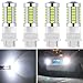 Botepon 4Pcs 3157 T25 3056 3156 3057 Led Reverse Light, 5630 33-SMD 900 Lumens 8000K Extremely Bright Led Bulb for Car Led Backup Reverse Lights Tail Brake Stop Lamp 12V White