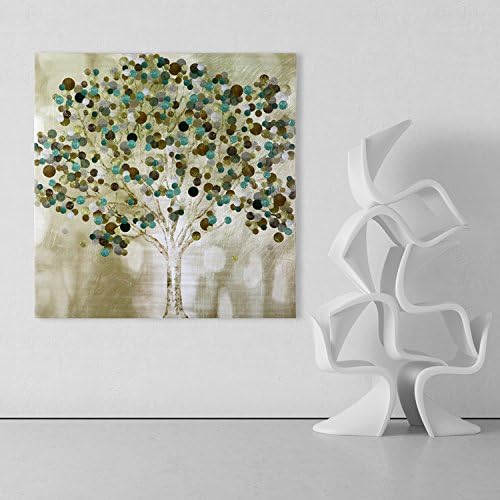 WEXFORD HOME A Teal Tree Hand Embellished Gallery Wrapped Canvas