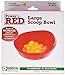 Essential Medical Supply Power of Red Adaptive Scoop Bowl with Suction Cup Bottom and Rimmed Side for Easier Eating - Designed for Elderly and Senior Use Plus Handicapped, Dementia or Rehab