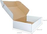 RLAVBL 20 Pack Small White Corrugated Shipping Boxes 12x9x3 in view 2