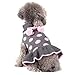 KYEESE Dog Sweaters with Leash Hole for Small Dogs Turtleneck Dog Sweater Dress for Girl Polka Dot Knit Pullover Doggie Sweater Warm Pet Sweater