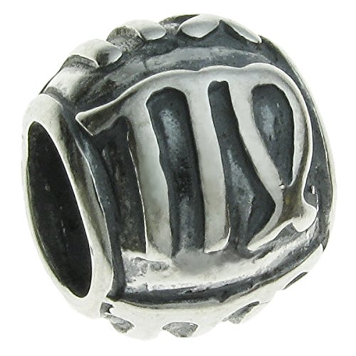 Queenberry Sterling Silver Zodiac Virgo European Style Bead Charm
