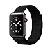 amBand Compatible for Apple Watch Sport Loop Band 38mm, Lightweight Breathable Nylon Replacement Band for Apple Watch Series 1, Series 2, Series 3, Sport, Edition-Dark Black