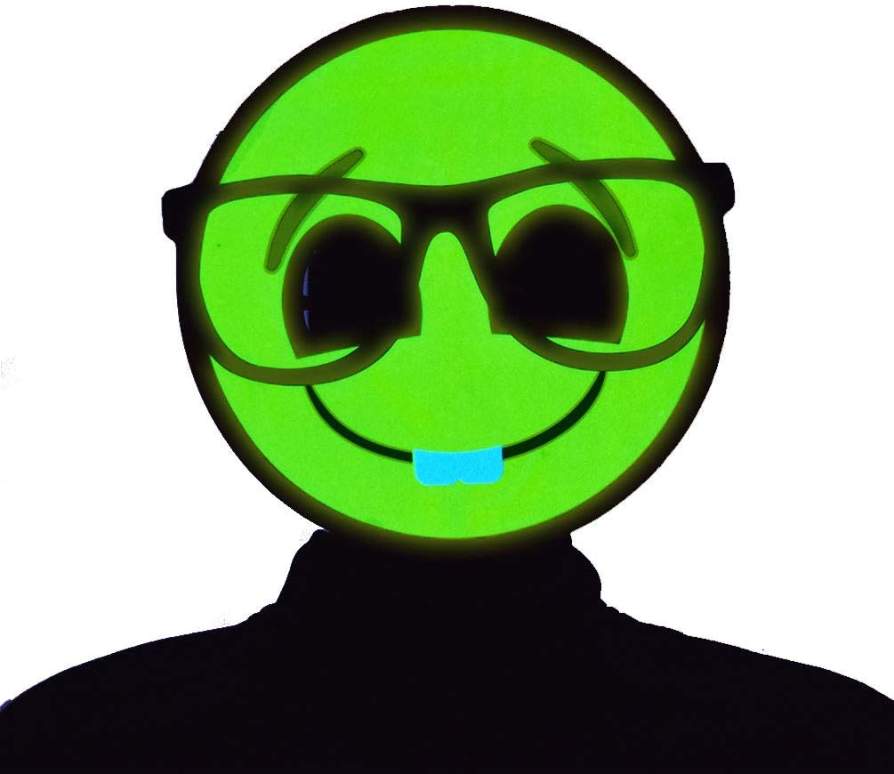 GlowCity Light-Up Emoji Mask – Brighter Than LED, Flash Modes