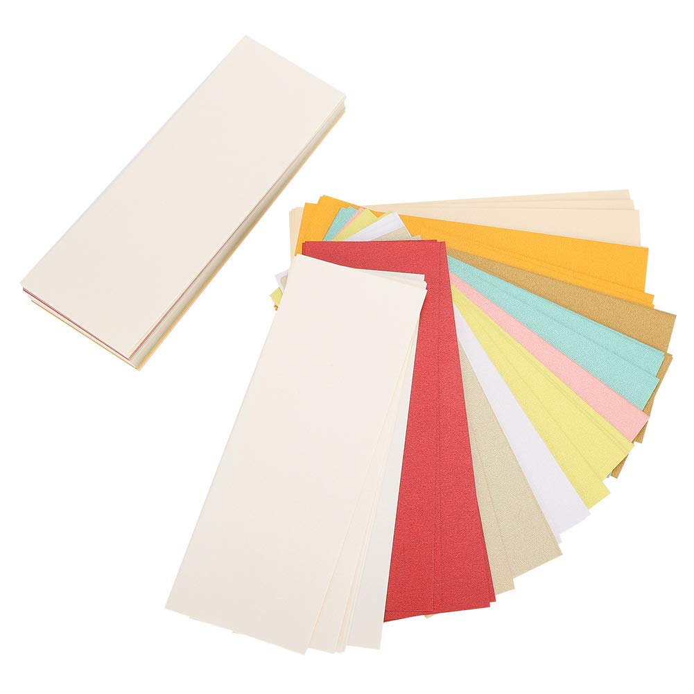 Fydun Colored Cardstock Paper, 100Pcs Metallic Shimmer Paper Cardstock DIY Craft 16x6 for Holiday Crafting Invitations Scrapbooking