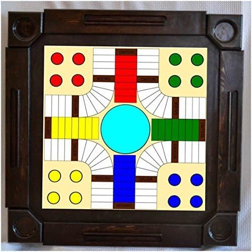 Wooden/wood dominoes/domino table/mesa-custom made- Parcheesi game artwork-Solid Wood