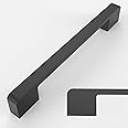 Amerdeco 10 Pack Matte Black Cabinet Pulls 6.25 Inch(160MM) Hole Centers Kitchen Cabinet Handles Cabinet Hardware Kitchen Handles for Cabinets Cupboard Handles Drawer Pulls ZH0062