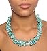 HinsonGayle 'Sienna' 4-Strand Handwoven Turquoise & White Freshwater Cultured Pearl Necklace-20 in length