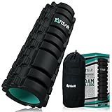 Foam Roller for Muscles, Back and Magic Physical Therapy (13x5 in) + FREE BAG w/ Zippered Pocket | High Density | Eco | Textured and Grid Revolutionary Device | Crossfit, Yoga & Pilates– ATISAR
