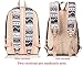 Leaper Casual Canvas Backpack School Bags Travel Bag Laptop Bag Water Blue-Deer