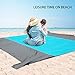 KeShi Sand Free Beach Blanket, Extra Large Oversized 9' x 10' for 7 Adults, Compact Outdoor Beach Mat, Quick Drying, Lightweight & Durable, Ultra Portable for Beach, Picnic, Camping