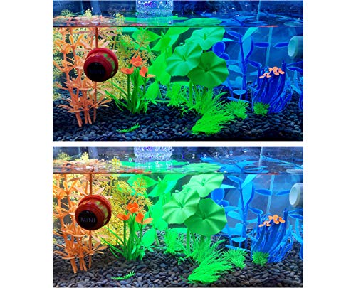 Carefree Fish Aquarium Glowing Plant Food Garde Silica Gel Plants for Fish Tank Decorations Not Silk Not Plastic Not Silicone Artificial Realistic Water Plant - Thumbnail 4