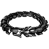 TURTLEDOVE Viking Dragon Link Bracelets, Norse Jormungandr Jewelry for Men