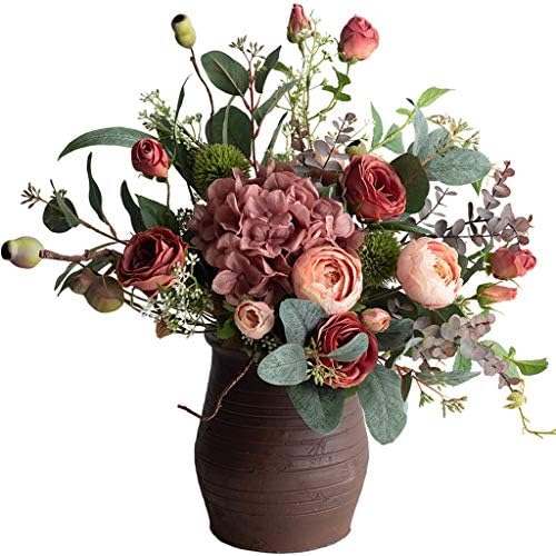 開店記念セール Xxt フェイクフラワーライトラグジュアリーシミュレーションブーケバラリビングルームダイニングテーブルフェイクフラワーセットシルクフラワー装飾 美しい家の装飾