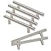 Gobrico 30 Pack 3/4 Inch (96mm) Hole Center Brushed Nickel Cabinet Pulls Stainless Steel Kitchen Cabinet Handles Silver Satin Nickel Kitchen Drawer Pulls