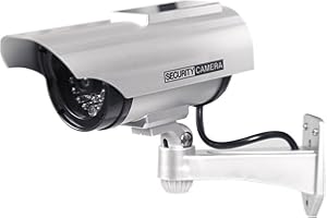 Imitation Fake Security Camera with LED Light at Night for Home and Businesses Indoor/Outdoor Camera Outdoor