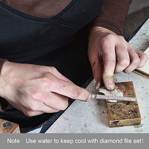 TACKLIFE 11-Piece Diamond Needle File And Alloy Steel File Set for Woodwork, Metal And Hobby Projects, 150 Grit - FS01 - Thumbnail 6