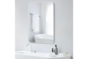 SCWF-GZ 16x24 Rectangle Mirror Full Length Wall Mounted Hanging or Against Wall Metal Frame Dressing Make-up Mirrors for Entryway Bedroom Bathroom Living Room 16 24 inch Silver