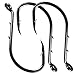 Octopus Fishing Hooks, 50pcs Barbed Bait Holder Fishing Jig Hook Offset Circle Hooks Baitholder Hook for Freshwater Saltwater Carbon Steel Hook 2 Barb Holders Size: 1/0 6/0