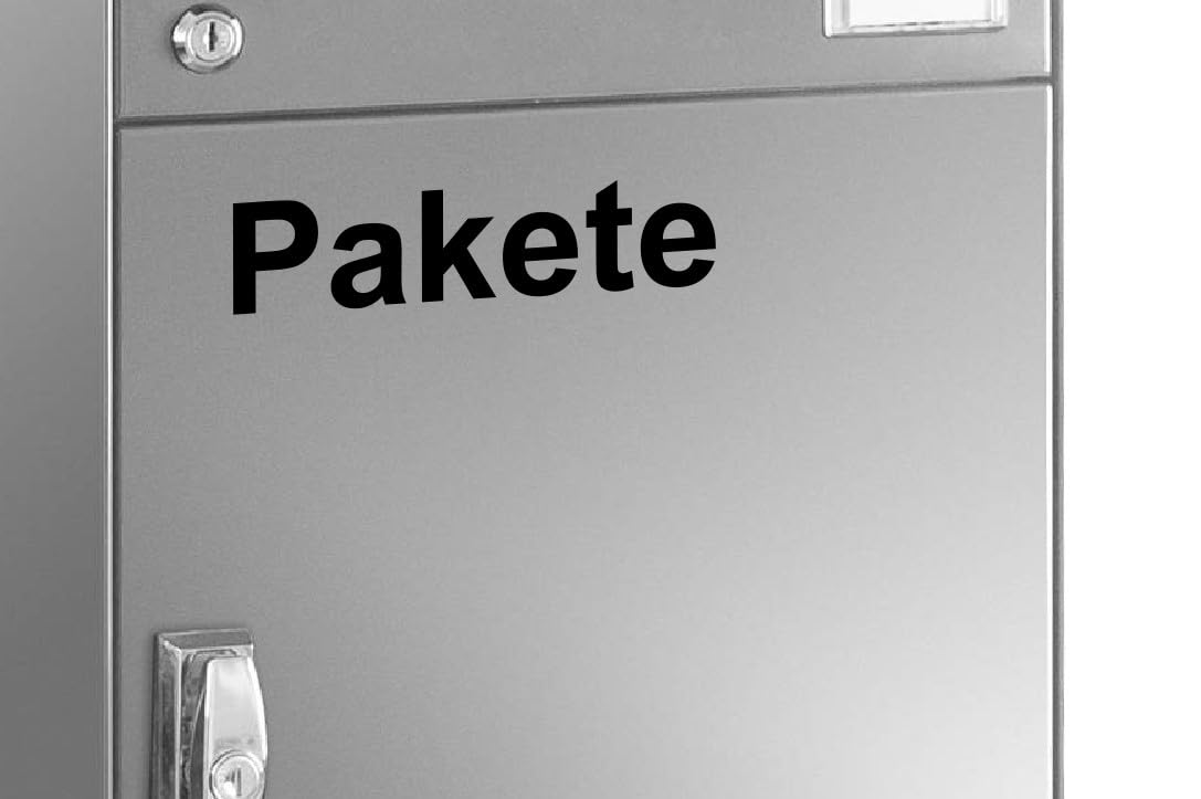 Chr/Su Silver Parcel Box Sticker (15 cm) - Matte Vinyl, Outdoor Use, Minimalist Letter Print