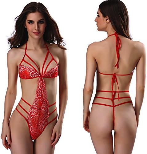 Careteilly Sexy Lingerie For Women For Sex Plus Size Fashion Sexy Lingerie Red Babydolls Sexy Lingerie Plus Size (XXL)