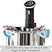 Wishbox Sous Vide bags kit for Anova, Joule, Chefsteps, Gourmia, Precision Immersion Cookers .10 Reusable BPA Free Bags for Food Storage, 2 zip Sealer & 4 Container Clips, 1 Vacuum Hand Pump