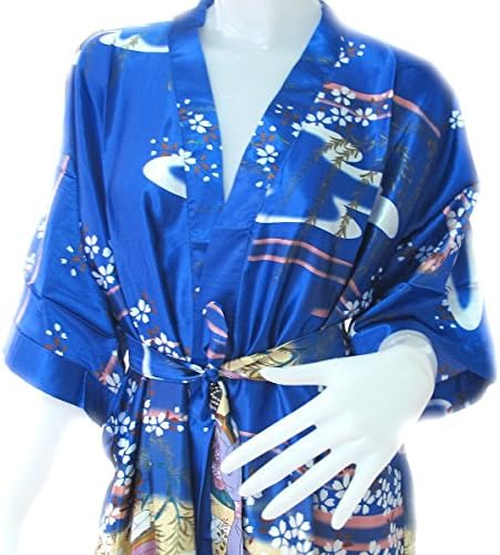 Beautiful and Cool Kimono Women's Satin Silk Robe - One Size
