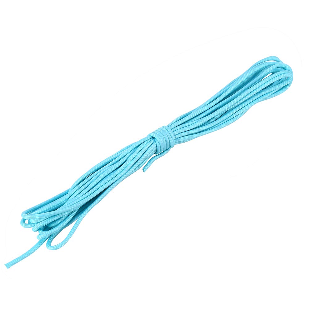 Survival Paracord Cord Parachute Rope 9 Cords 7.62m/25ft 550lbs Luminous Glow In the Dark Tear-Proof, Blue