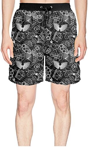 Unique Skull and Brass Knuckles Quick Dry Man's Shorts for Beach