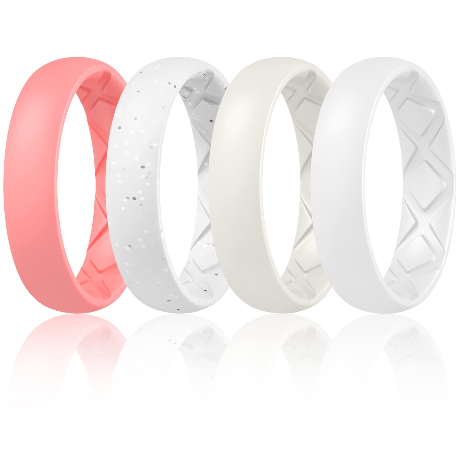 Egnaro Women's Bridal Rings Sets, Inner Arc