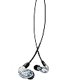 Shure AONIC 215 Wired Sound Isolating Earbuds, Clear Sound, Single Driver, Secure In-Ear Fit, Detachable Cable, Durable Quality, Compatible with Apple & Android Devices - Clear