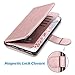 ULAK Compatible with iPhone 8 Plus/iPhone 7 Plus Wallet Case, PU Leather Flip Purse Cover with Credit Card Holders Wrist Strap TPU Skin Case for iPhone 7 Plus/8 Plus 5.5 inch (Rose Gold)
