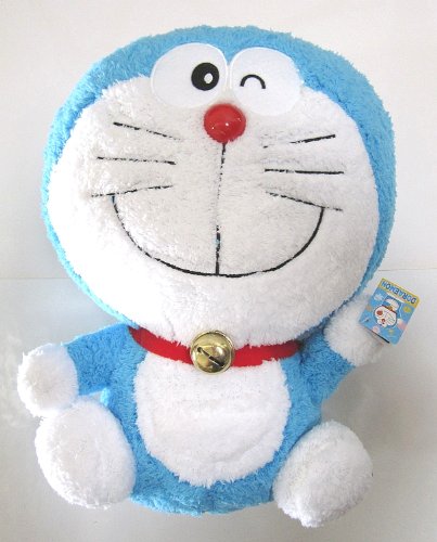 Taito Doraemon 15" Fuzzy Winking Smiling Doraemon Plush