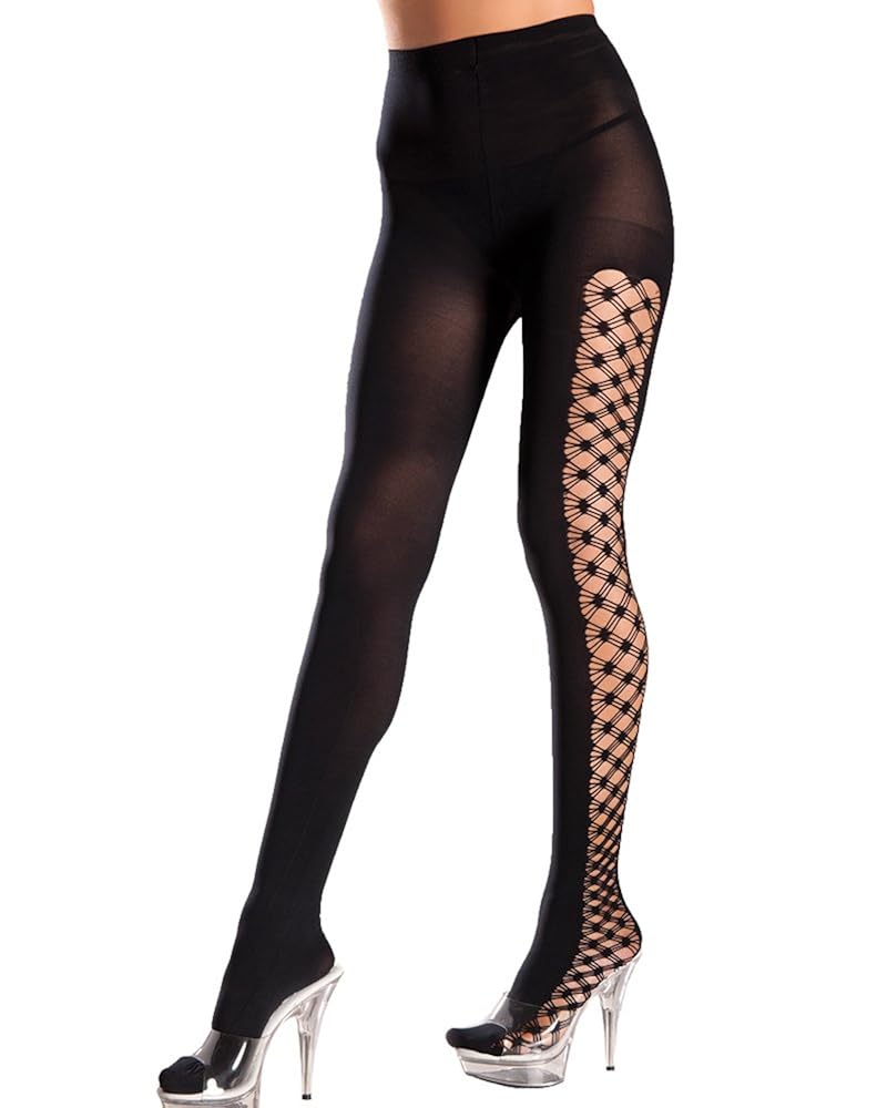 Be Wicked Women's Queen Size Opaque Pantyhose with Multi