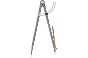 SZHRXC Compass for Geometry, Compass for Woodworking, 16 inch Precision Woodworking Compass with Wing Divider and Pencil Holder, Large Compass for Geometry, Woodworking Compass, Drafting, Drawing Compass