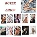 CLOOOUDS Temporary Tattoo Kit, 5 PCS Conical Temporary Art Tattoos Painting, 20 PCS Free Adhesive Stencils