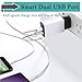 European Travel Plug Adapter, USINFLY 2-Pack 2.1A International Dual Port USB Power Adapter Wall Charger for Europe EU France, Italy, German, Iceland, Spain, Finland, Denmark, Poland, Turkey