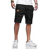 Men's Casual Classic Fit Athletic Workout Golf Cotton Cargo Shorts With 4 Pockets for Summer Beach