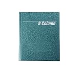 NATIONAL Granite Series Columnar Book, 8 Columns, 9.25