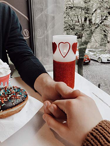 Heart Flameless Candle with Timer - Image 8