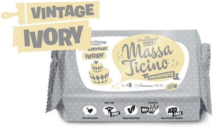 Massa Ticino Vintage Ivory Sugarpaste 250g