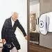 FAMILOVE Smarthome Wireless Doorbell with Receiver Operating Range with 36 Extra Loud Chimes for Home Office , LED Indicator on Push Button Transmitter (WHITE 1 Button and 1 Plugin Receiver)