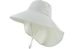 Zsedrut Waterproof Sun Hat Women Man UV Protection Hats with Neck Flap Foldable Summer Hat Gardening,Fishing,Swimming,Beach