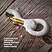 Anley Flag Accessory - White Rubber Coated Brass Swivel Snap Hook - Heavy Duty Flag Pole Halyard Rope Attachment Clip - for Tough Weather Conditions - 3.3 Inch - One Hook Per Pack